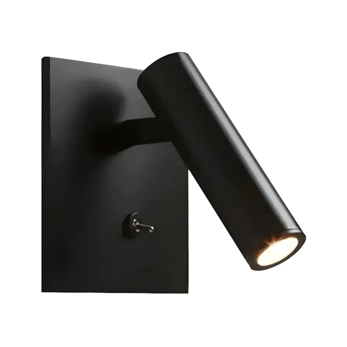 Luminária Arandela Moderna Minimalista Articulada Direcionável Metal LED Syd - Quadrado / Preto / Branco Quente (3000K)