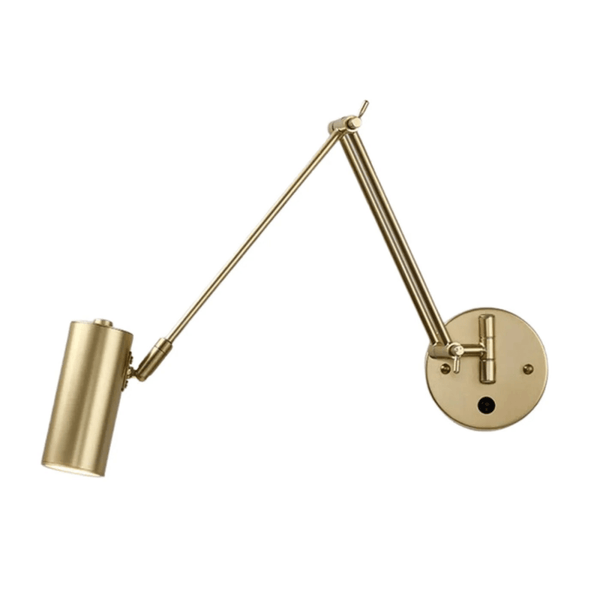 Luminária Arandela Moderna Minimalista Articulada Dourado Asan - ORNE™ — decor studio