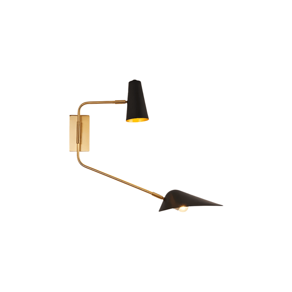 Luminária Arandela Moderna Minimalista Articulada Latão Casto - ORNE™ — decor studio