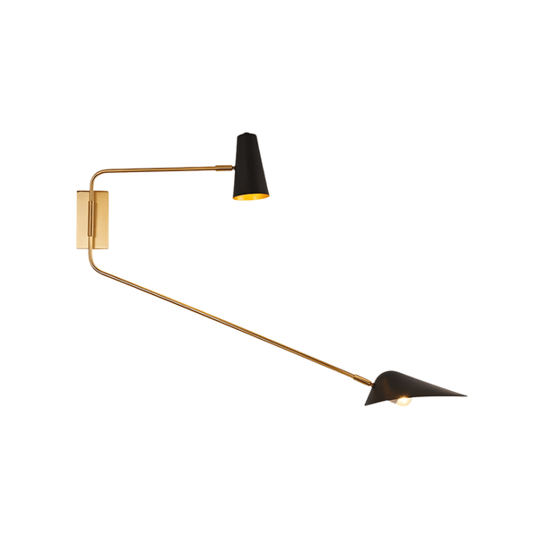 Luminária Arandela Moderna Minimalista Articulada Latão Casto - ORNE™ — decor studio