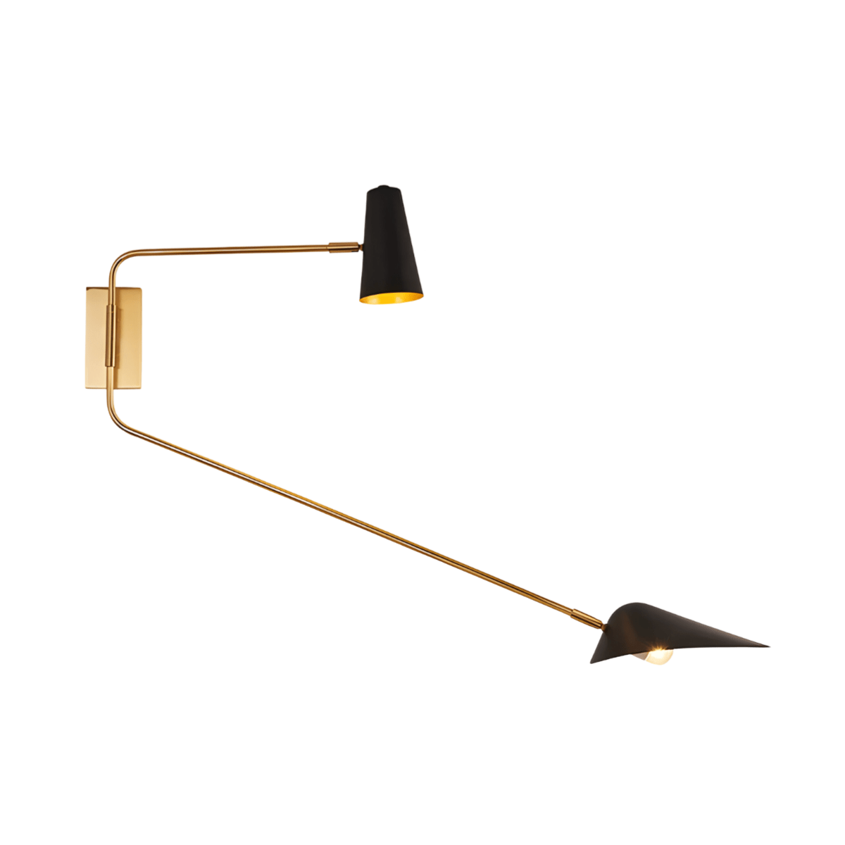 Luminária Arandela Moderna Minimalista Articulada Latão Casto - ORNE™ — decor studio