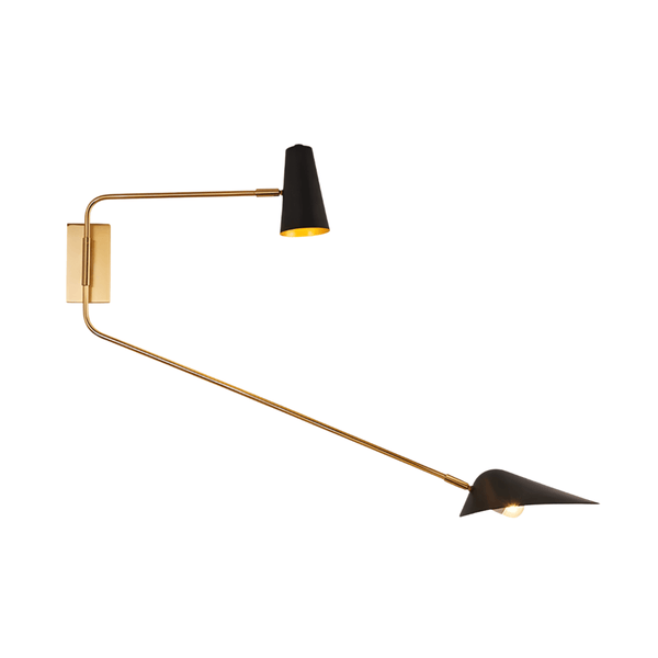 Luminária Arandela Moderna Minimalista Articulada Latão Casto - ORNE™ — decor studio