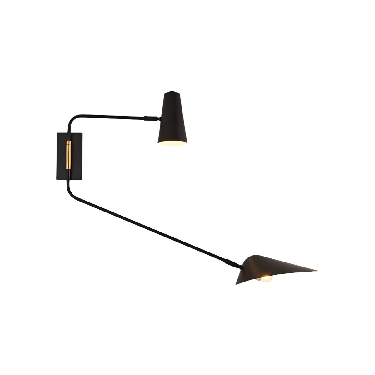Luminária Arandela Moderna Minimalista Articulada Latão Casto - ORNE™ — decor studio