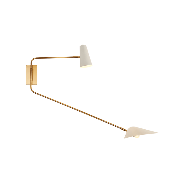 Luminária Arandela Moderna Minimalista Articulada Latão Casto - ORNE™ — decor studio