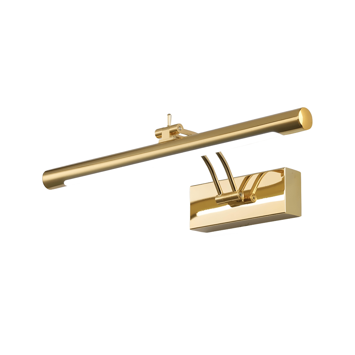 Luminária Arandela Moderna Minimalista Articulada LED Grizz - Dourado / 40cm / Branco Quente (3000K)