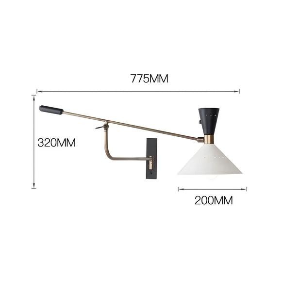 Luminária Arandela Moderna Minimalista Articulada Metal Pecco - ORNE™ — decor studio