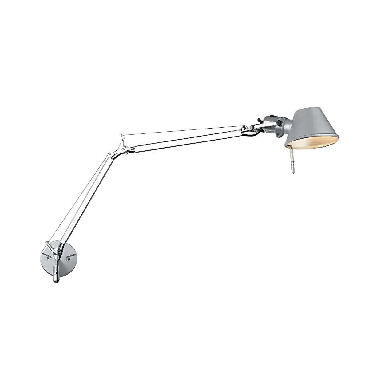 Luminária Arandela Moderna Minimalista Articulada Mide Tolomeo - Preto / Médio / Com plugue / Branco Neutro (4000K)