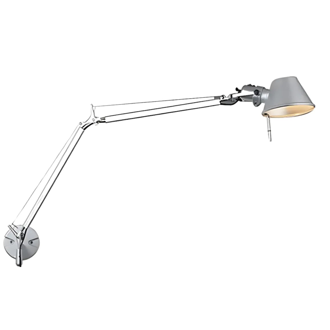 Luminária Arandela Moderna Minimalista Articulada Mide Tolomeo - Preto / Médio / Com plugue / Branco Neutro (4000K)