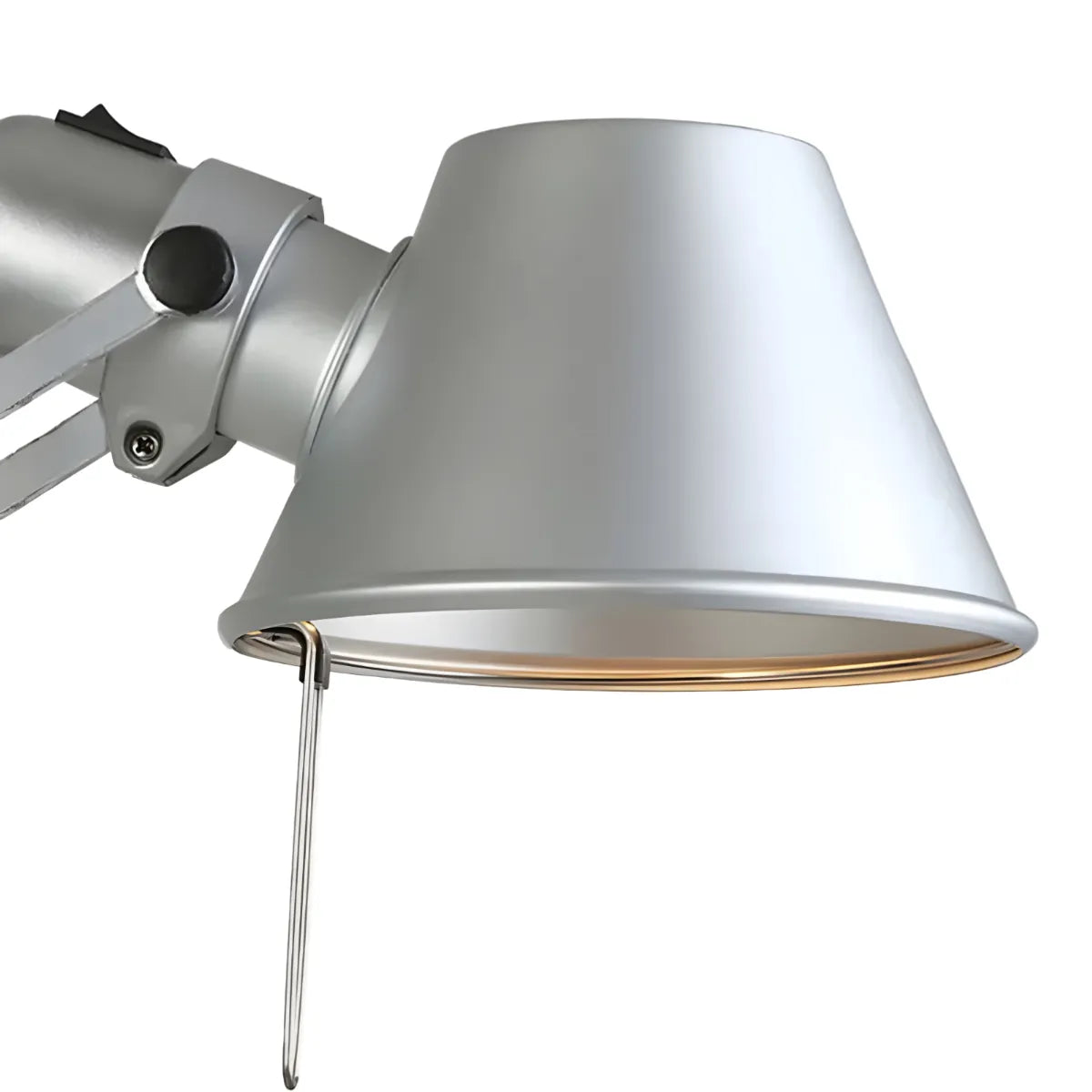 Luminária Arandela Moderna Minimalista Articulada Mide Tolomeo - Preto / Médio / Com plugue / Branco Neutro (4000K)