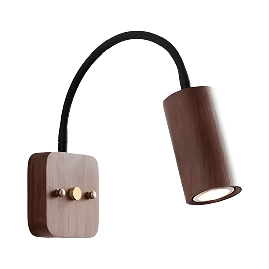 Luminária Arandela Moderna Minimalista Articulada Rústica Madeira Lottiz - ORNE™ — decor studio