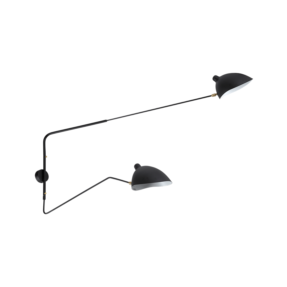 Luminária Arandela Moderna Minimalista Articulável Nerth - 1 cúpula / 65cm