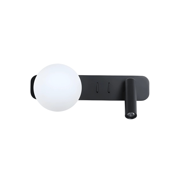 Luminária Arandela Moderna Minimalista Globo Bola Vidro Spot Direcionável Lumo - ORNE™ — decor studio