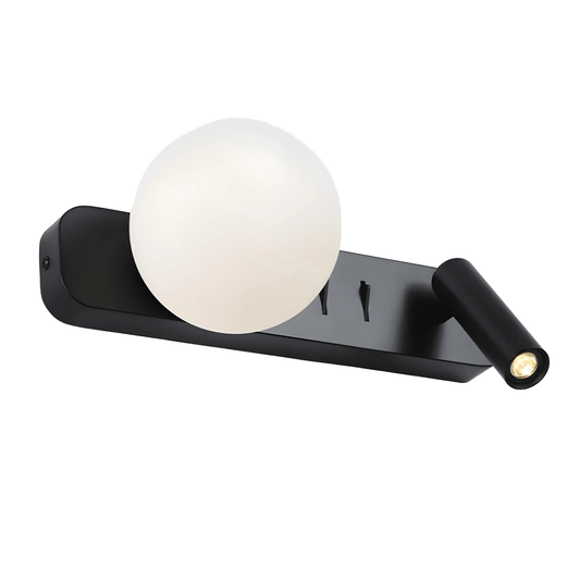 Luminária Arandela Moderna Minimalista Globo Bola Vidro Spot Direcionável Lumo - ORNE™ — decor studio