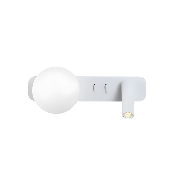Luminária Arandela Moderna Minimalista Globo Bola Vidro Spot Direcionável Lumo - ORNE™ — decor studio