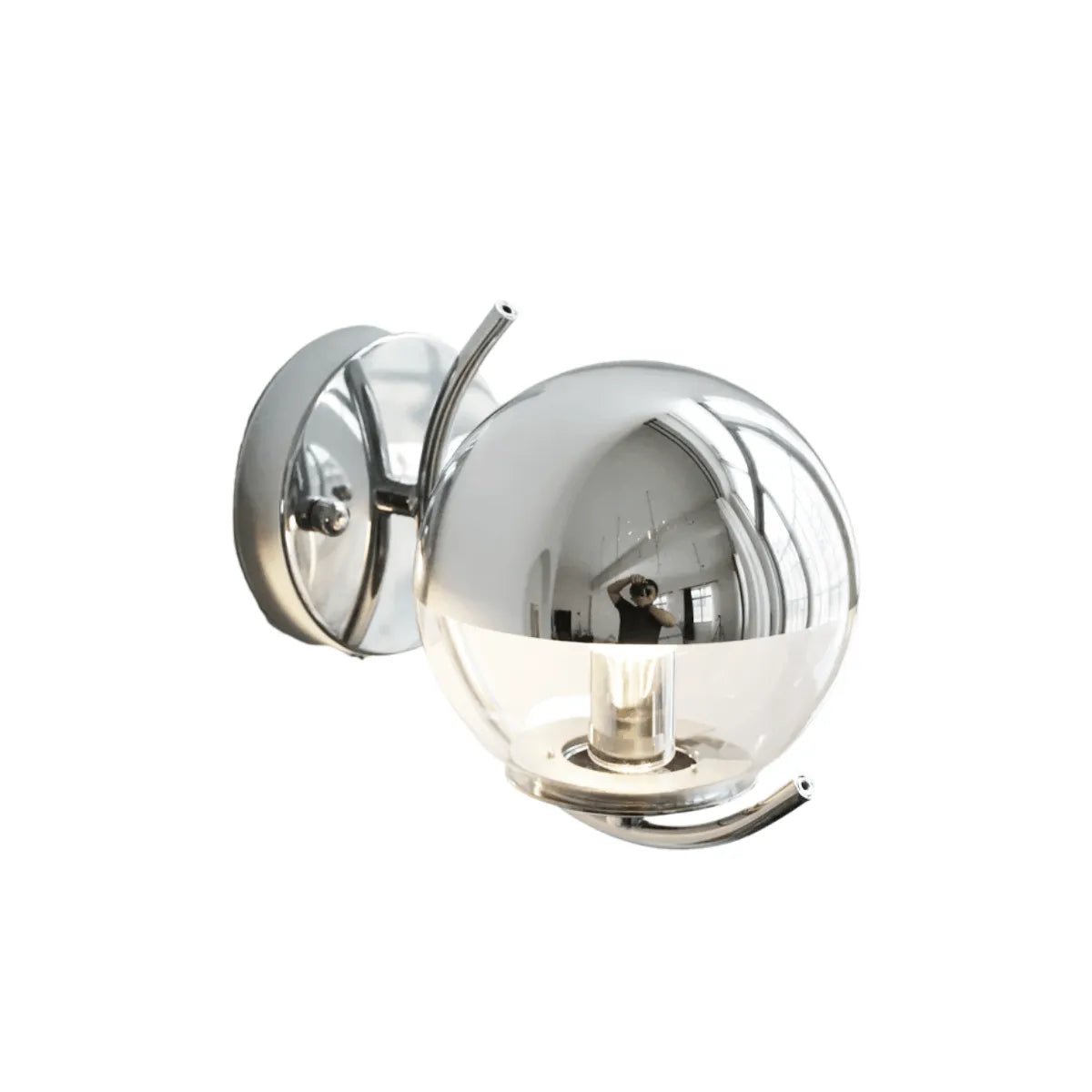 Luminária Arandela Moderna Minimalista Globo de Vidro Half - ORNE™ — decor studio