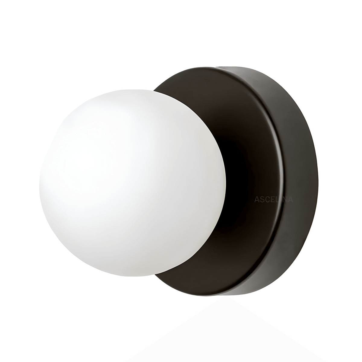 Luminária Arandela Moderna Minimalista Globo Vidro Vox - Preto / Ø12cm