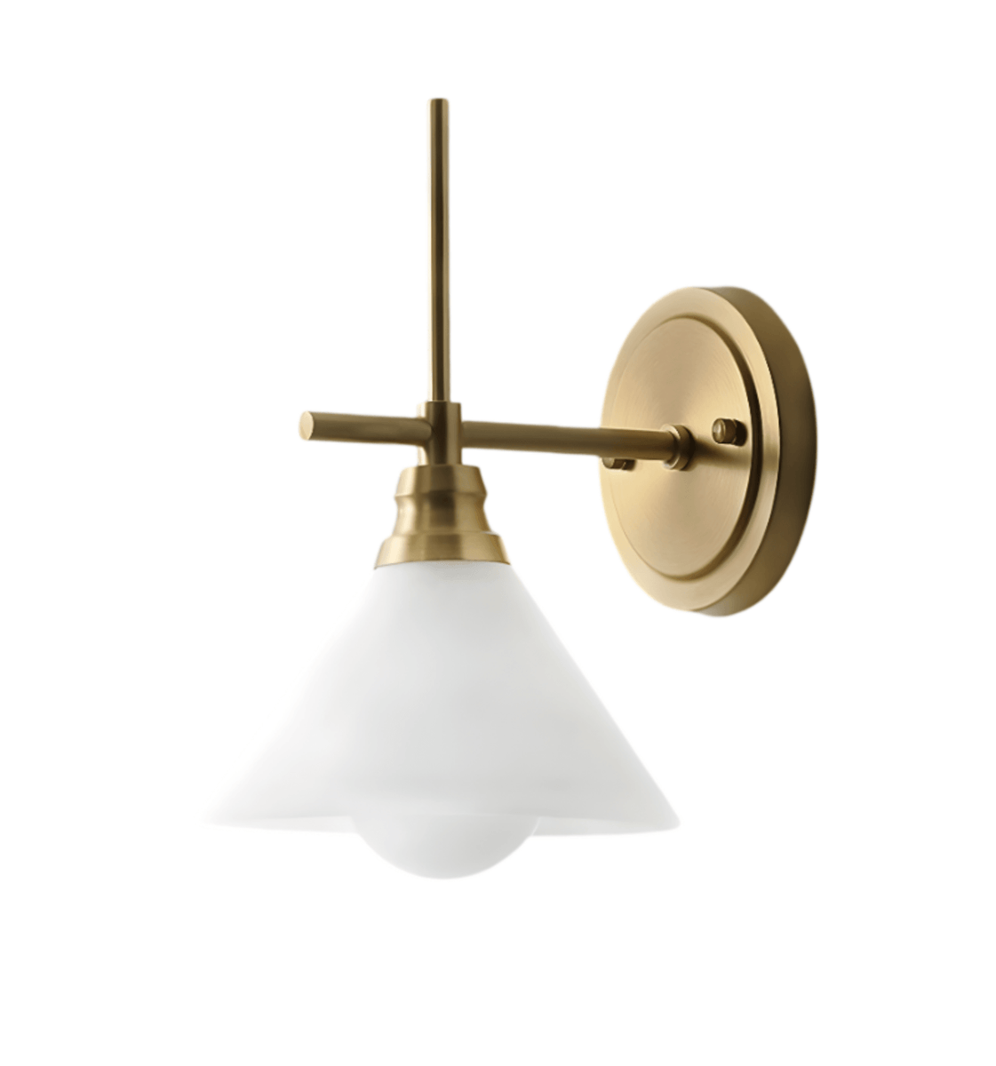 Luminária Arandela Moderna Minimalista Latão Vidro Aspen - Dourado / Latão