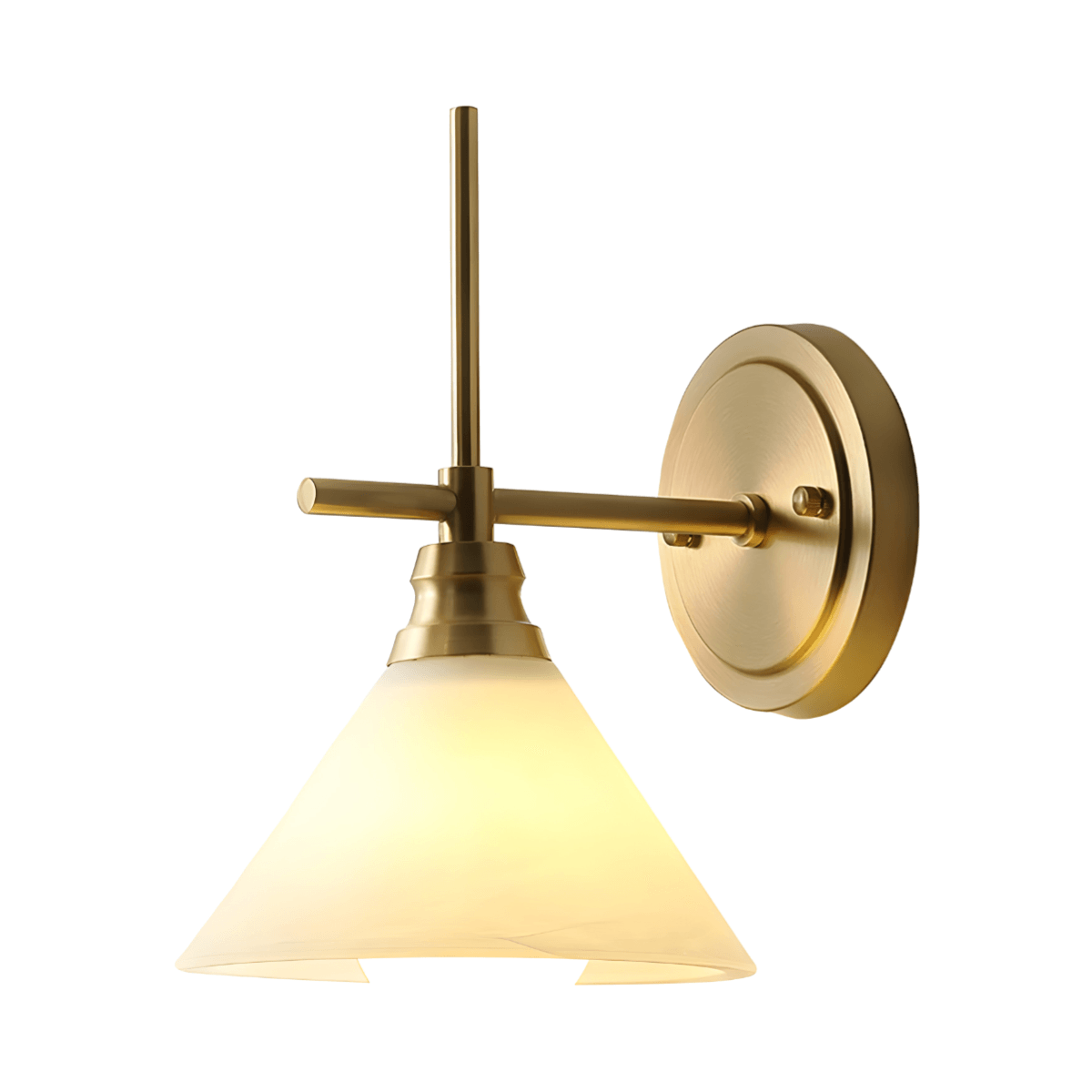 Luminária Arandela Moderna Minimalista Latão Vidro Aspen - ORNE™ — decor studio