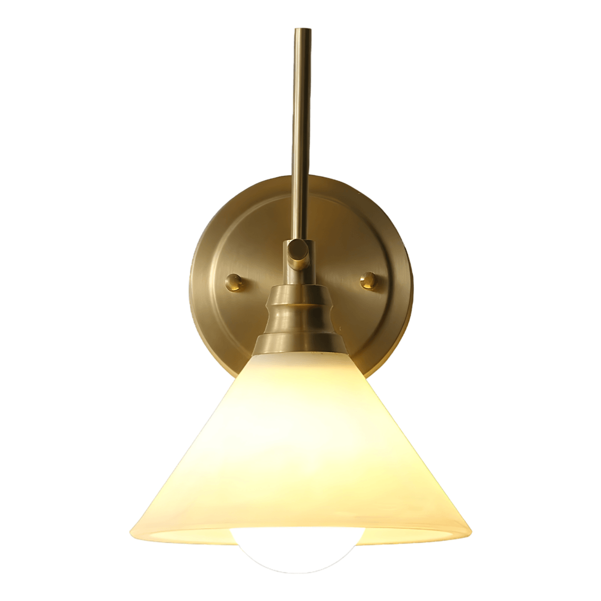 Luminária Arandela Moderna Minimalista Latão Vidro Aspen - ORNE™ — decor studio