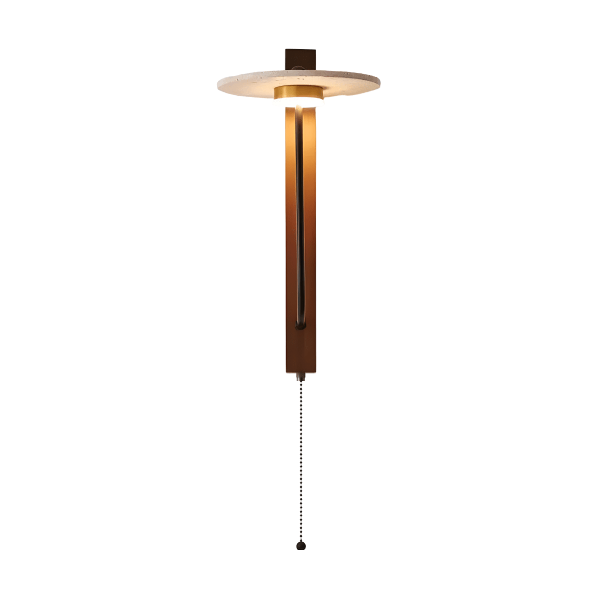 Luminária Arandela Moderna Minimalista LED Madeira Mármore Travertino Coelli - ORNE™ — decor studio