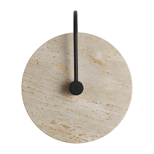 Luminária Arandela Moderna Minimalista LED Mármore Travertino Cavari - ORNE™ — decor studio