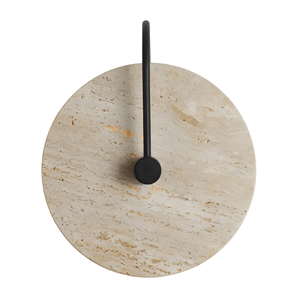 Luminária Arandela Moderna Minimalista LED Mármore Travertino Cavari - ORNE™ — decor studio