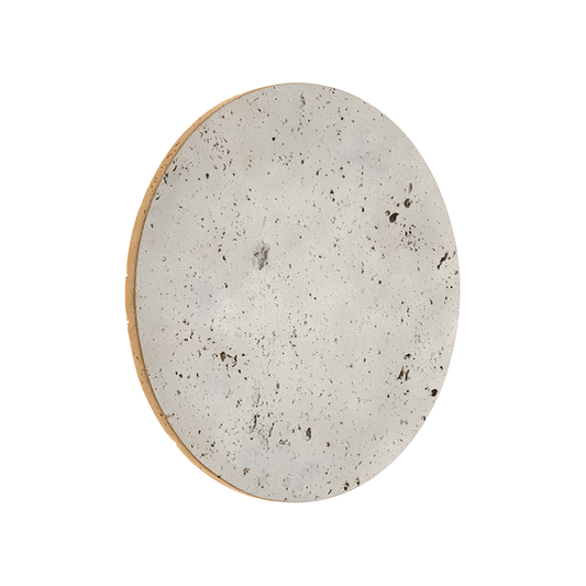 Luminária Arandela Moderna Minimalista LED Mármore Travertino Lovallir - ORNE™ — decor studio