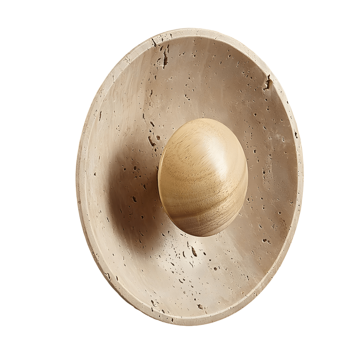 Luminária Arandela Moderna Minimalista LED Mármore Travertino Riggor - ORNE™ — decor studio