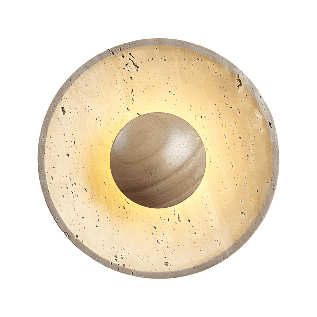 Luminária Arandela Moderna Minimalista LED Mármore Travertino Riggor - ORNE™ — decor studio