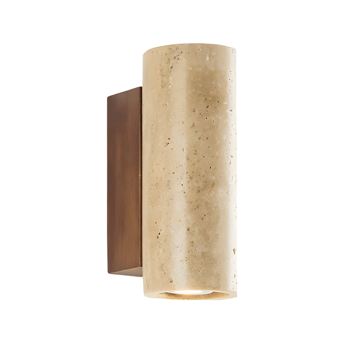 Luminária Arandela Moderna Minimalista LED Mármore Travertino Zitta - ORNE™ — decor studio