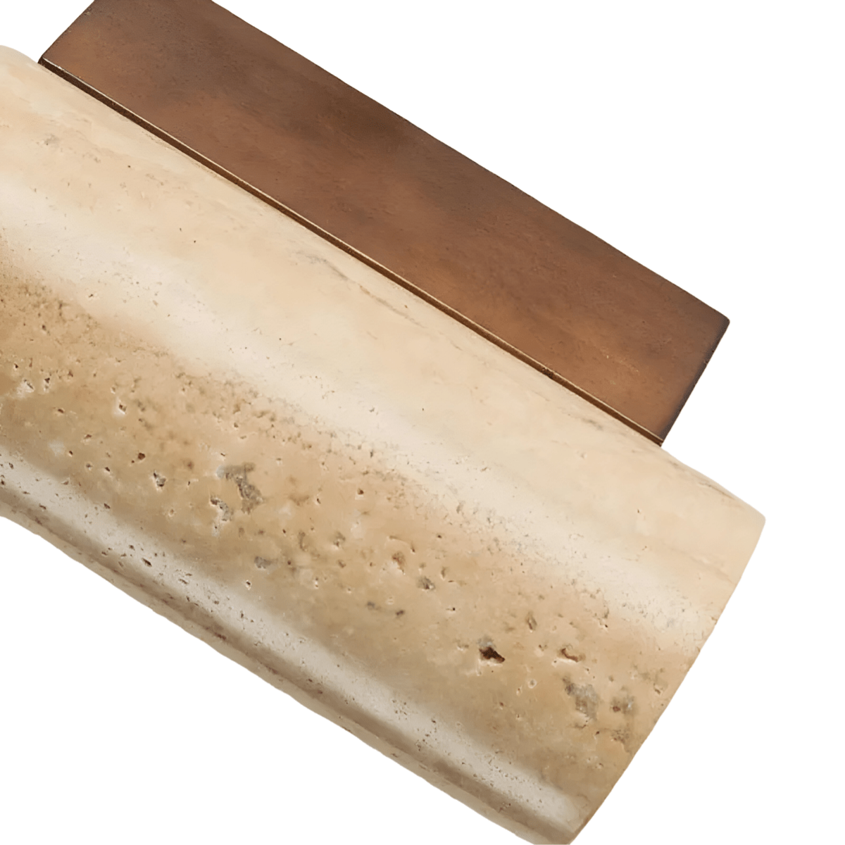 Luminária Arandela Moderna Minimalista LED Mármore Travertino Zitta - ORNE™ — decor studio