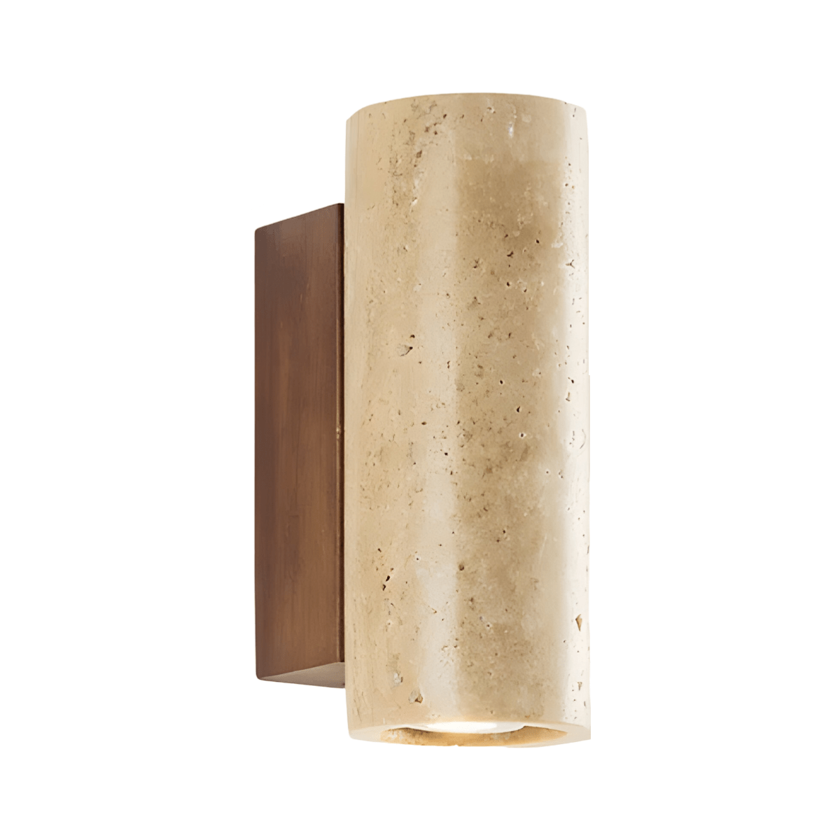 Luminária Arandela Moderna Minimalista LED Mármore Travertino Zitta - ORNE™ — decor studio