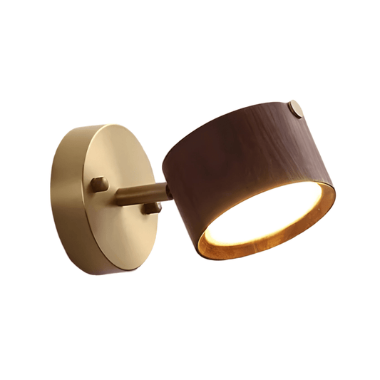 Luminária Arandela Moderna Minimalista LED Metal Madeira Barn - ORNE™ — decor studio