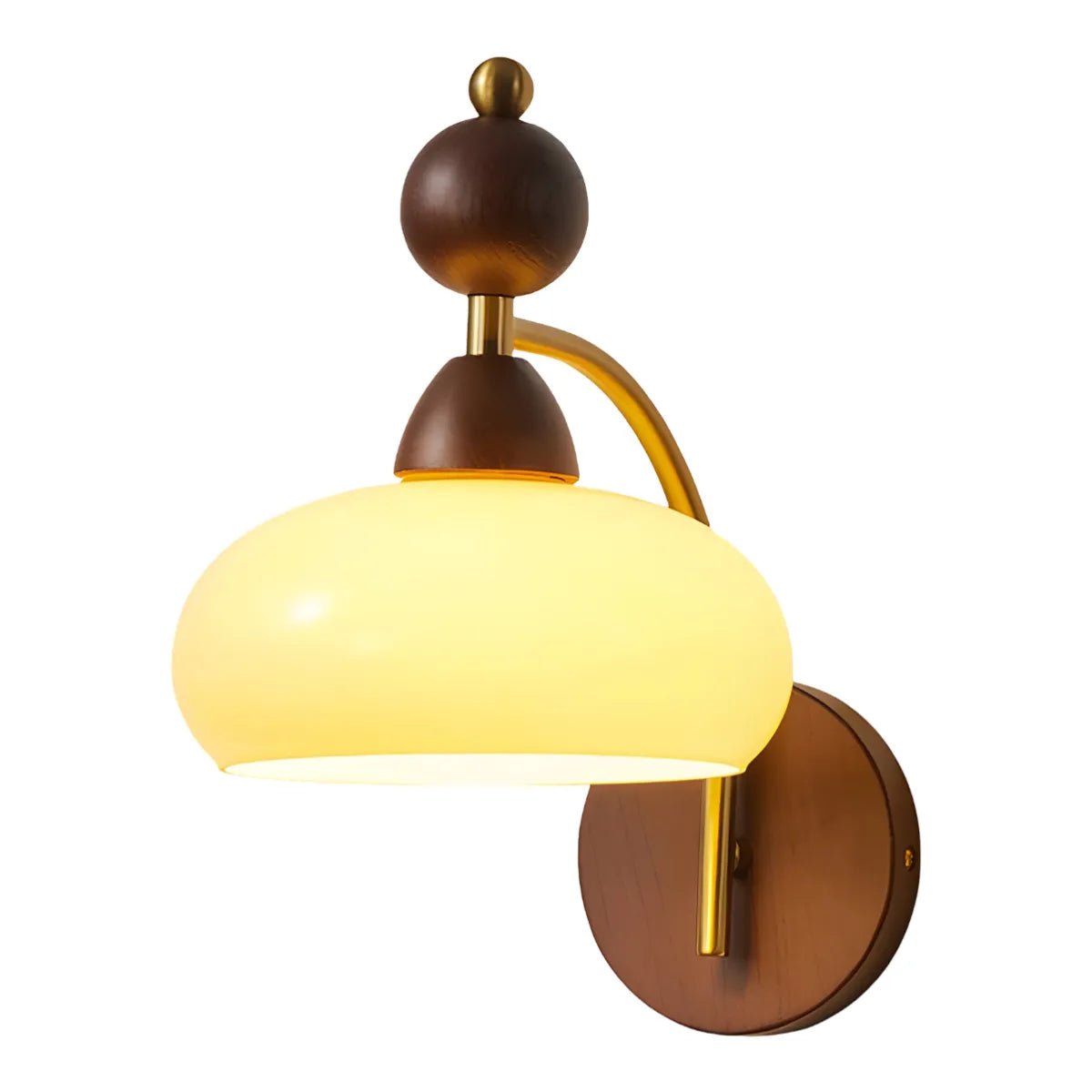 Luminária Arandela Moderna Minimalista Madeira Metal Vidro Twirl - ORNE™ — decor studio