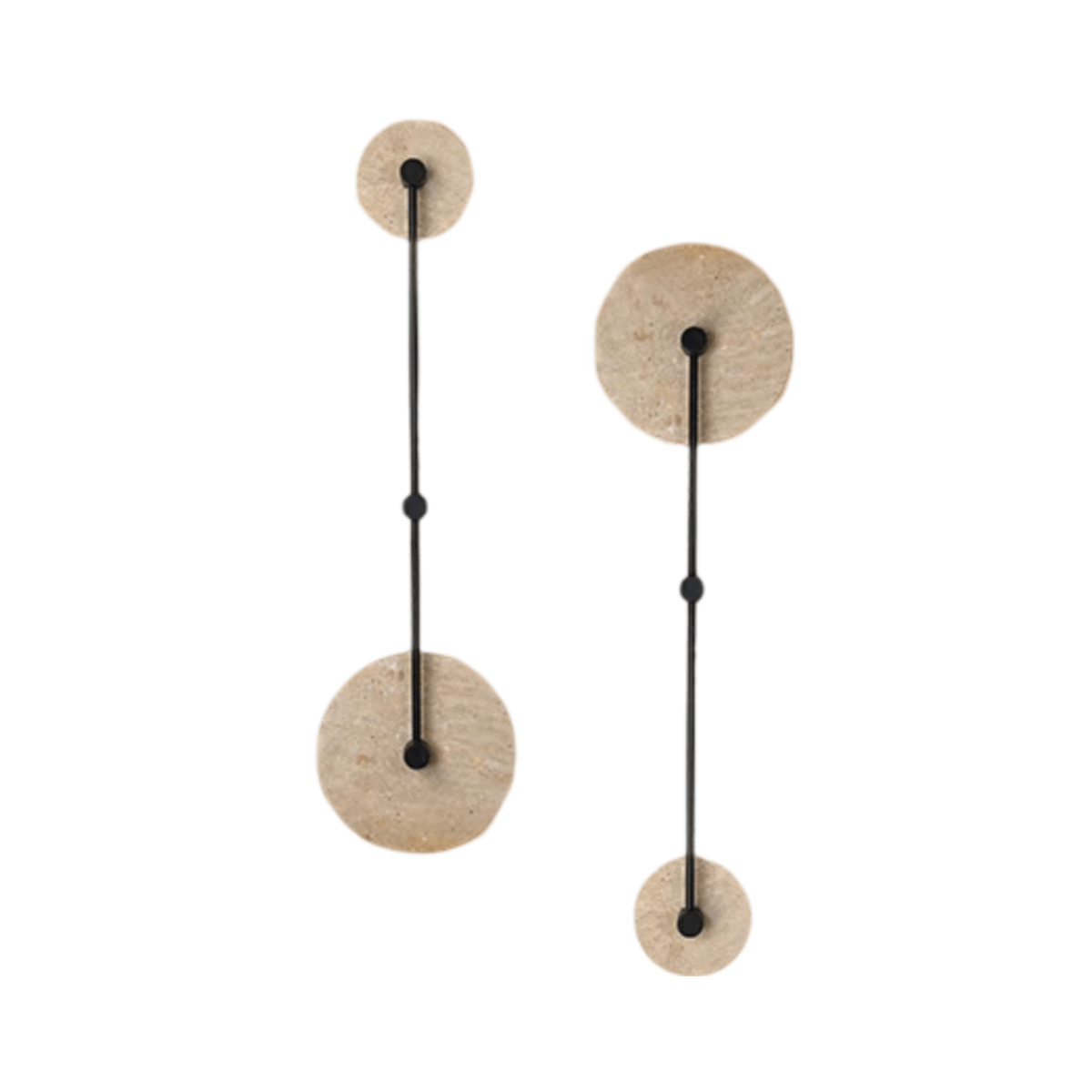 Luminária Arandela Moderna Minimalista Mármore Travertino Allun - ORNE™ — decor studio