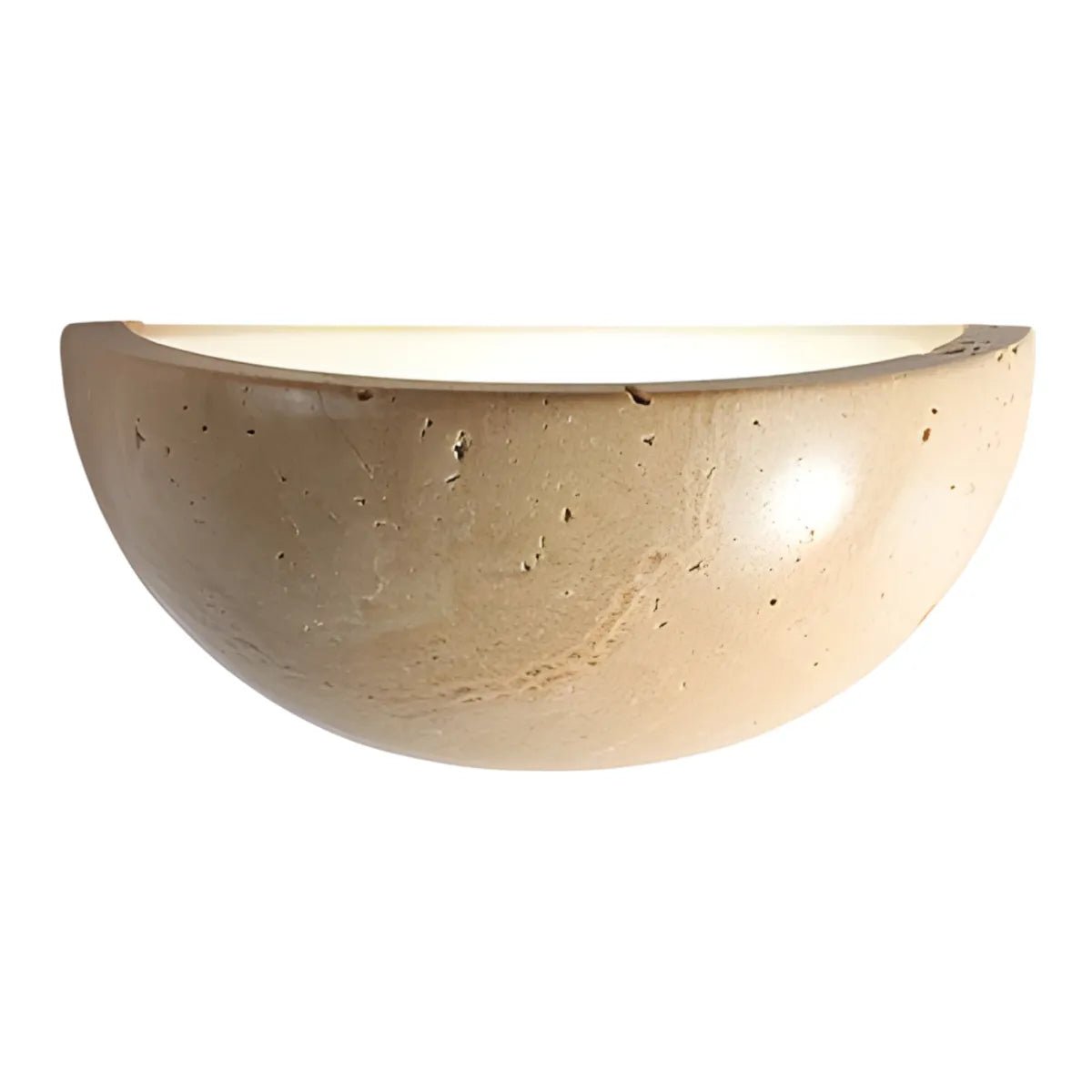 Luminária Arandela Moderna Minimalista Mármore Travertino Quartz - ORNE™ — decor studio