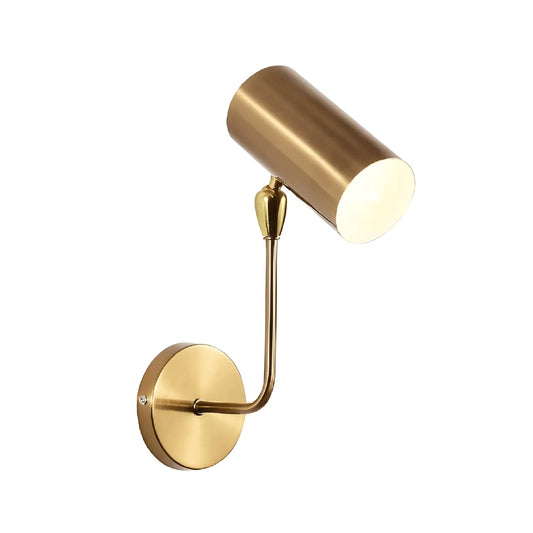 Luminária Arandela Moderna Minimalista Metal Articulada Aire - Dourado / Branco Quente (3000K)