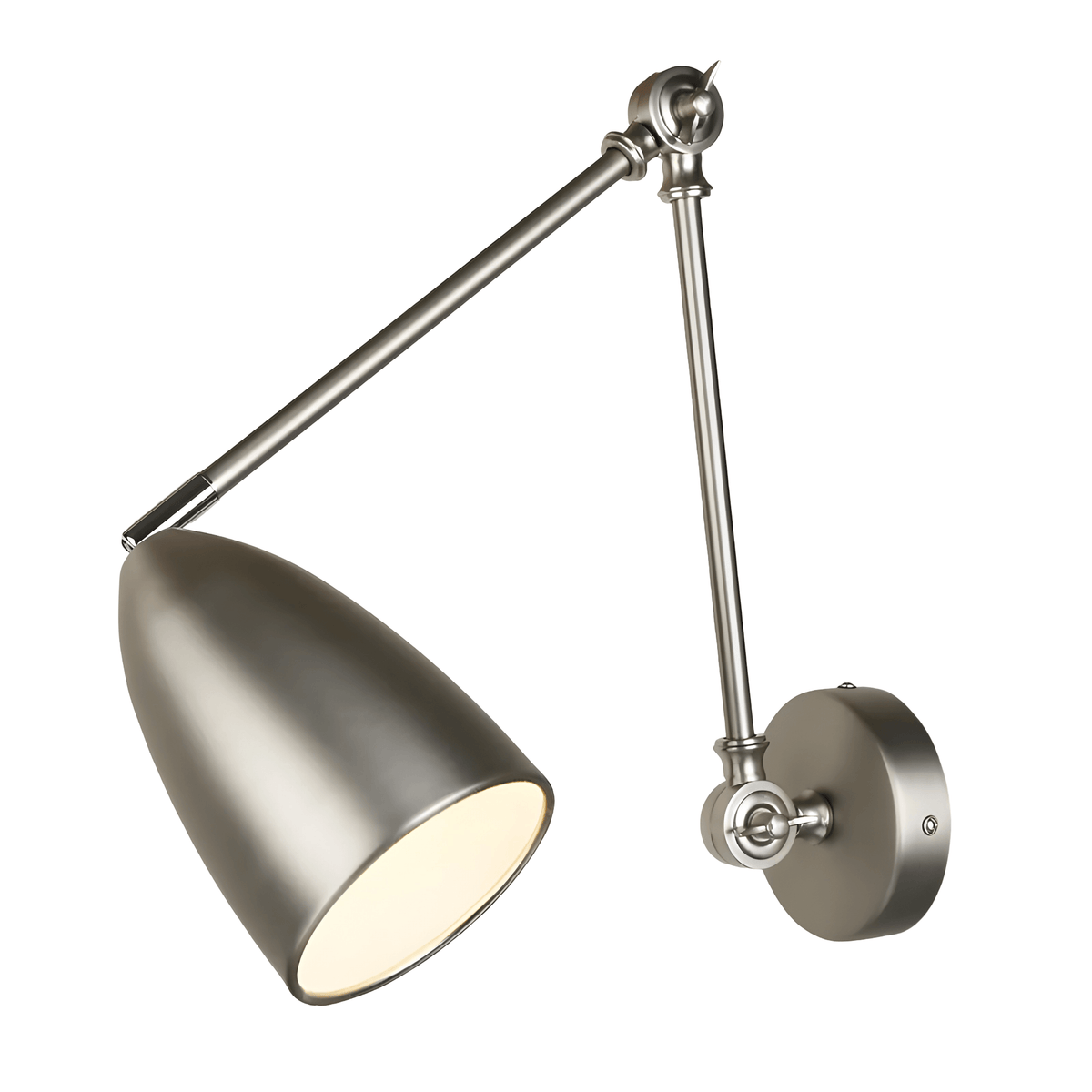 Luminária Arandela Moderna Minimalista Metal Articulada Aros - Prata