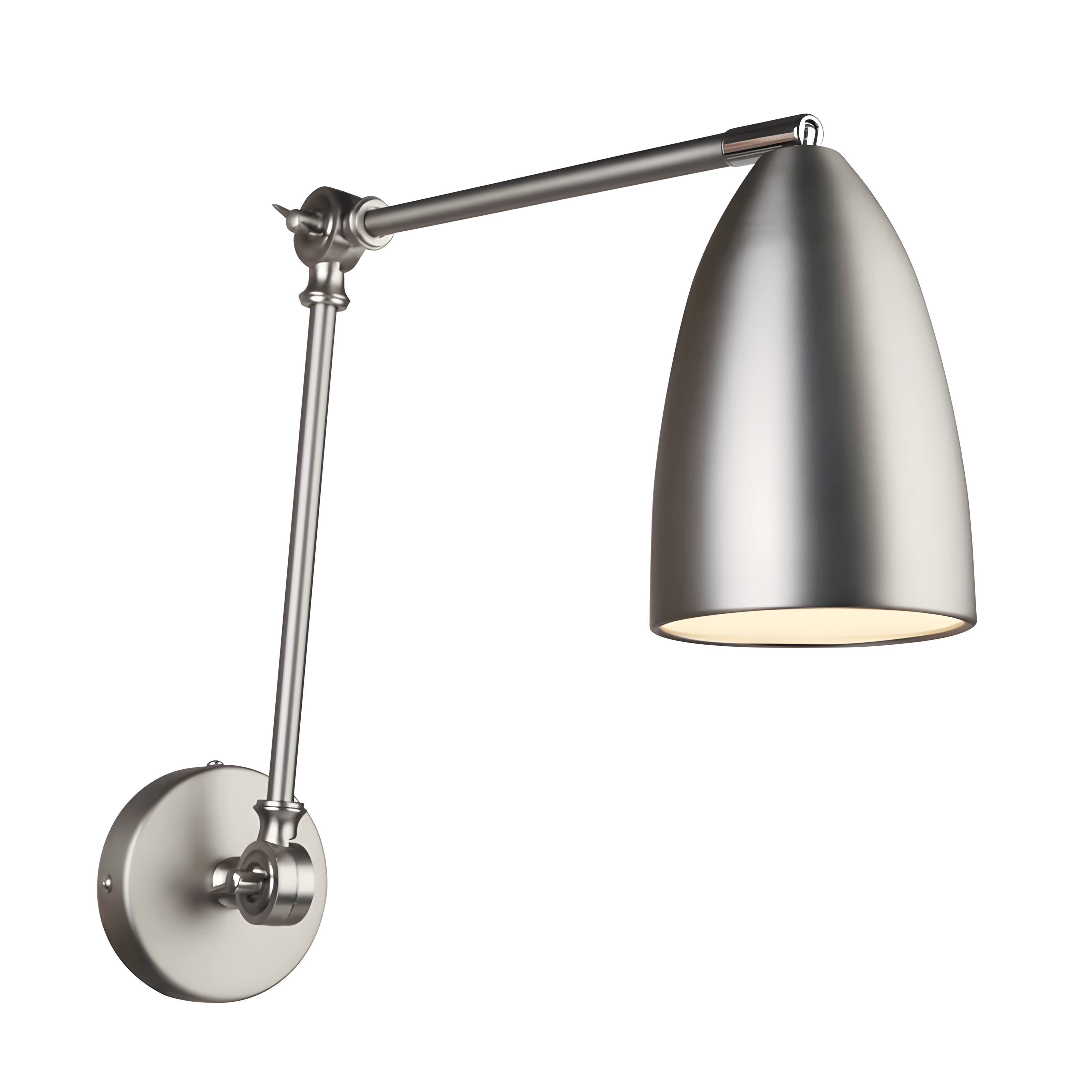 Luminária Arandela Moderna Minimalista Metal Articulada Aros - Prata