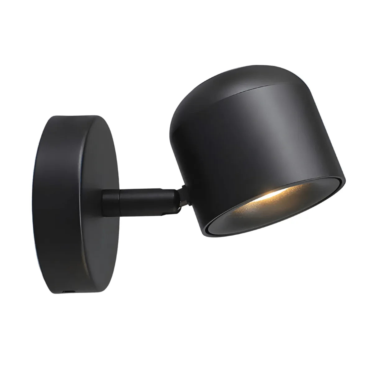 Luminária Arandela Moderna Minimalista Metal Articulada LED Divine - Preto / Ø8.5cm x 10.2cm x 16.2cm / Branco Quente (3000K) / 7W