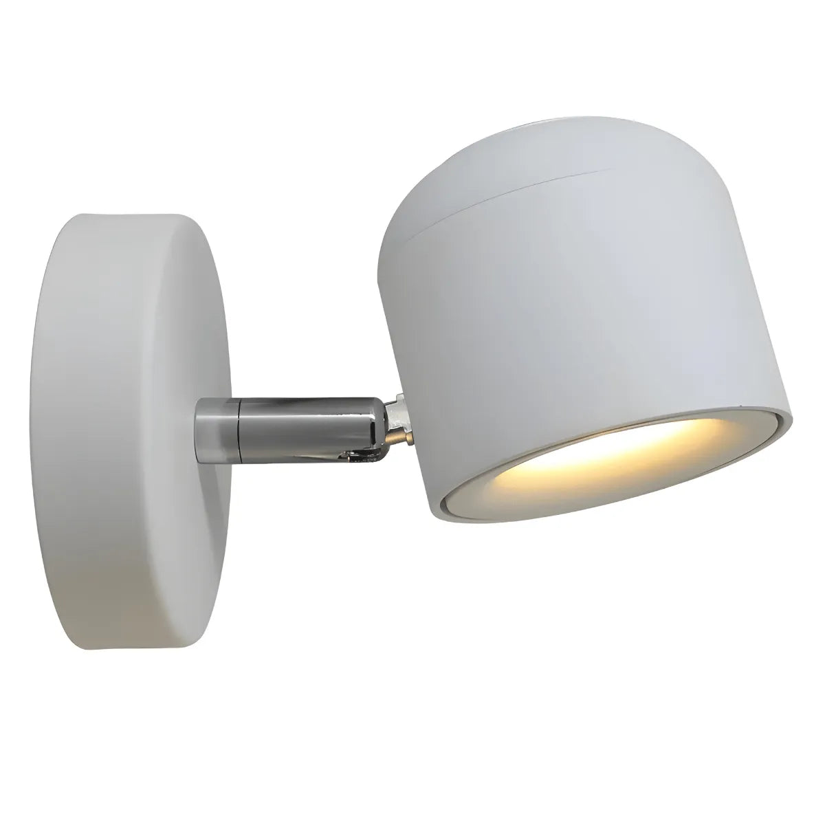 Luminária Arandela Moderna Minimalista Metal Articulada LED Divine - Branco / Ø8.5cm x 10.2cm x 16.2cm / Branco Quente (3000K) / 7W