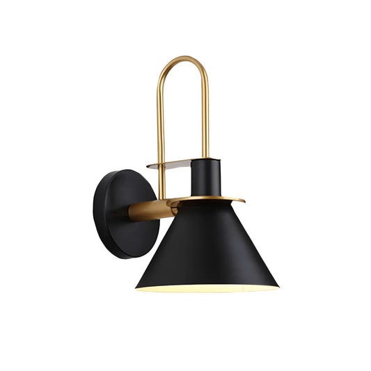 Luminária Arandela Moderna Minimalista Metal Cryte - Preto / Metal