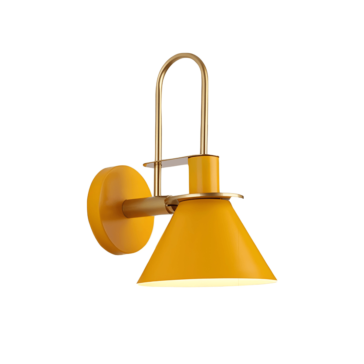 Luminária Arandela Moderna Minimalista Metal Cryte - Amarelo / Metal