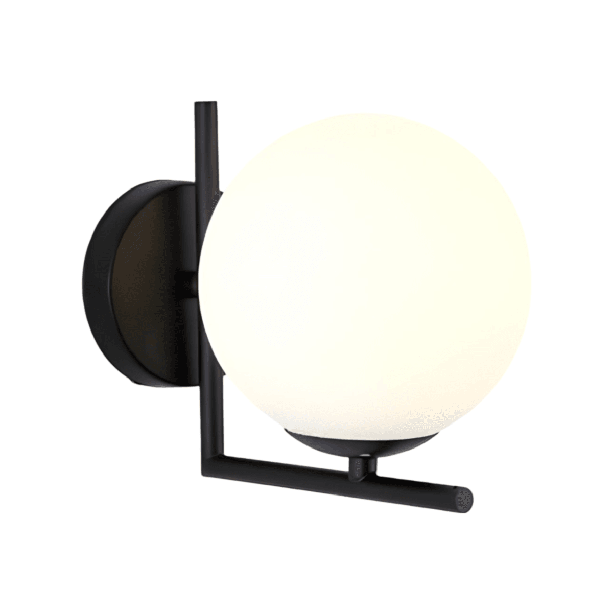 Luminária Arandela Moderna Minimalista Metal Globo Vidro Rave - ORNE™ — decor studio