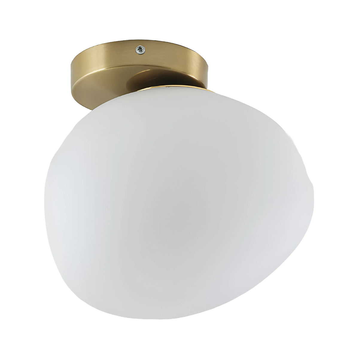 Luminária Arandela Moderna Minimalista Metal Vidro Egg - Ø13cm