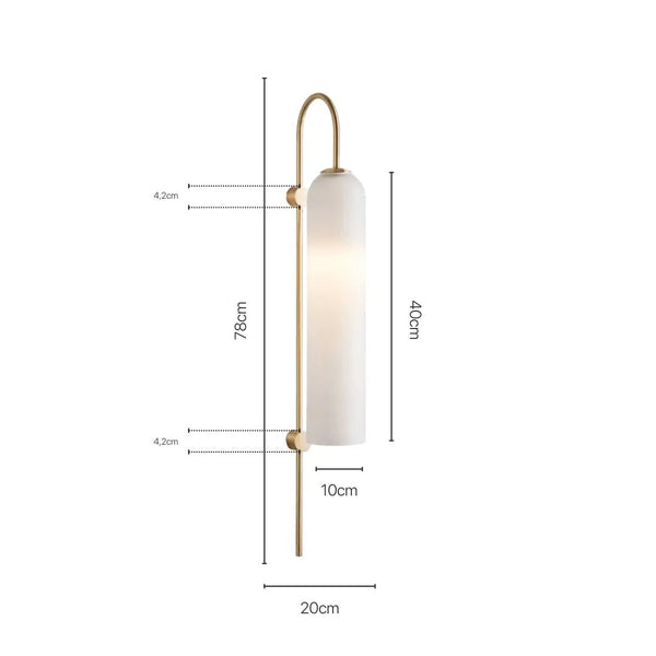 Luminária Arandela Moderna Minimalista Metal Vidro Myna - ORNE™ — decor studio