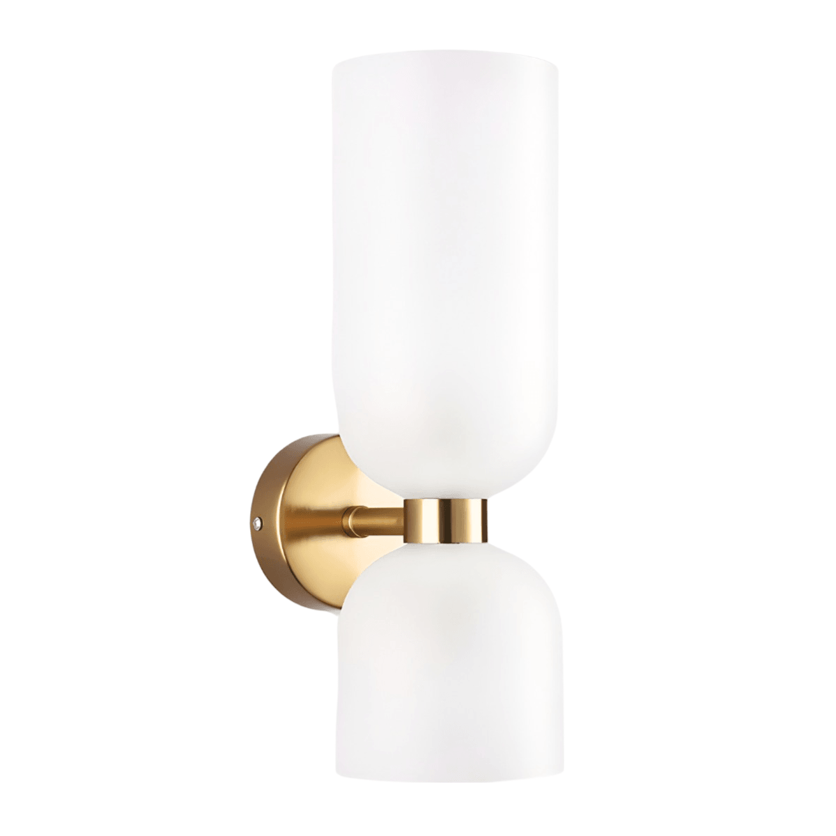 Luminária Arandela Moderna Minimalista Metal Vidro Ornek - Dourado / Branco / Branco Neutro (4000K)