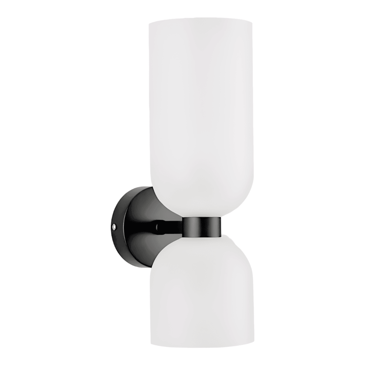 Luminária Arandela Moderna Minimalista Metal Vidro Ornek - Preto / Branco / Branco Neutro (4000K)