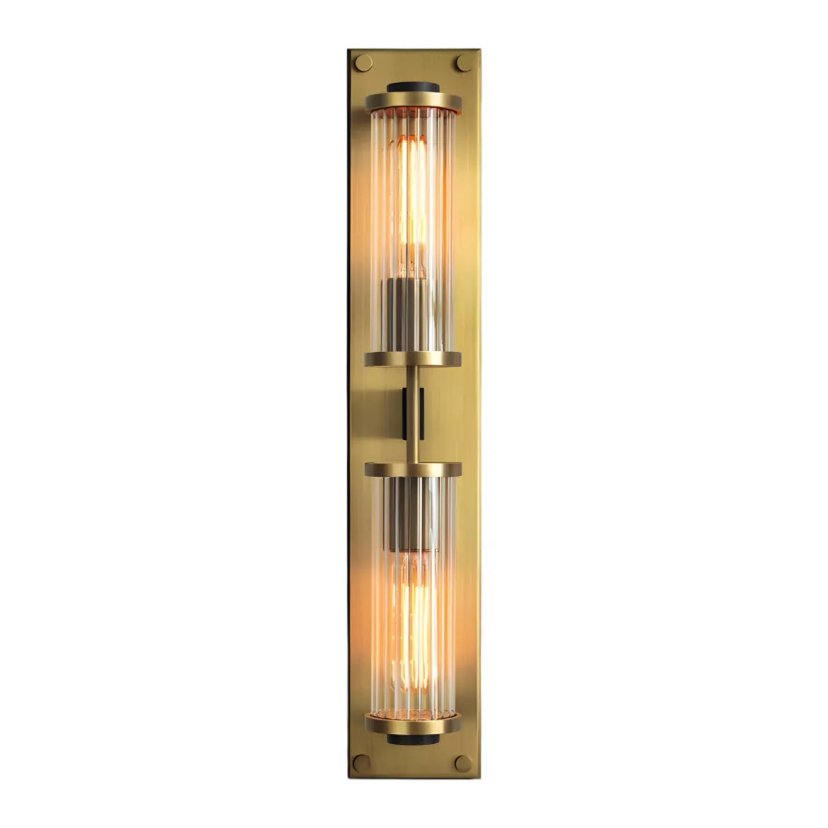 Luminária Arandela Moderna Minimalista Metal Vidro Split - Dourado