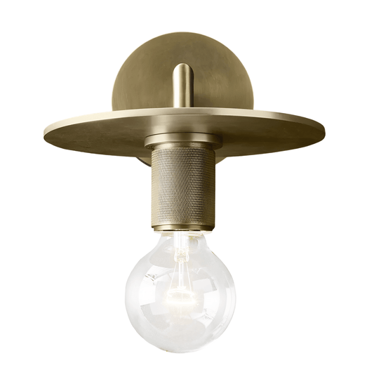 Luminária Arandela Moderna Minimalista Metal Vidro Zenix - Dourado